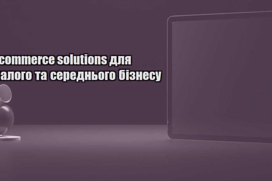e commerce solutions dlya malogo ta serednogo biznesu