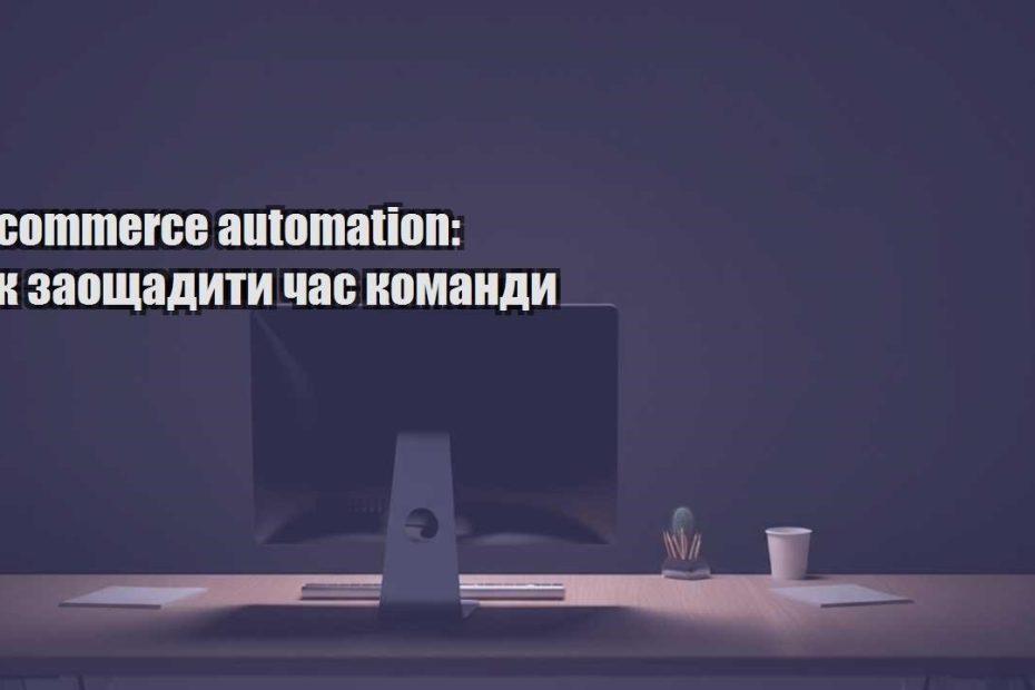 e commerce automation yak zaoshhadyty chas komandy