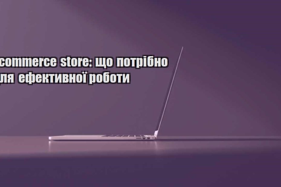 e commerce store shho potribno dlya efektyvnoyi roboty